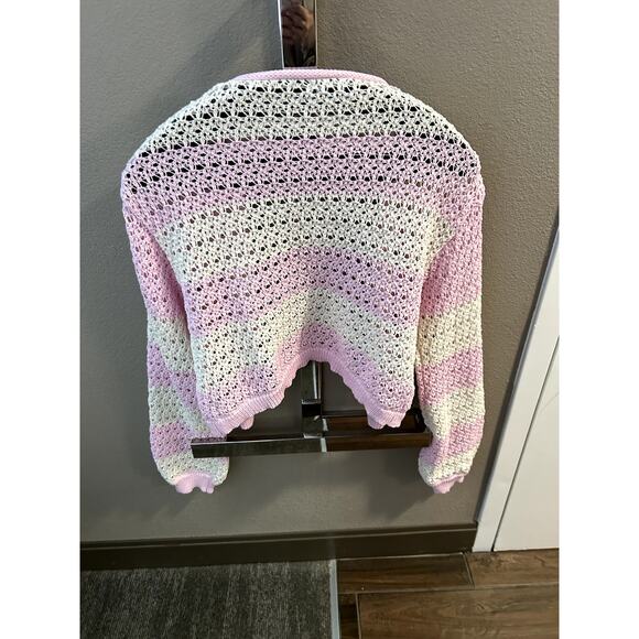 PrettyLittleThing Colorblock Pink & Creme Cardigan Size XXL - Picture 2 of 6